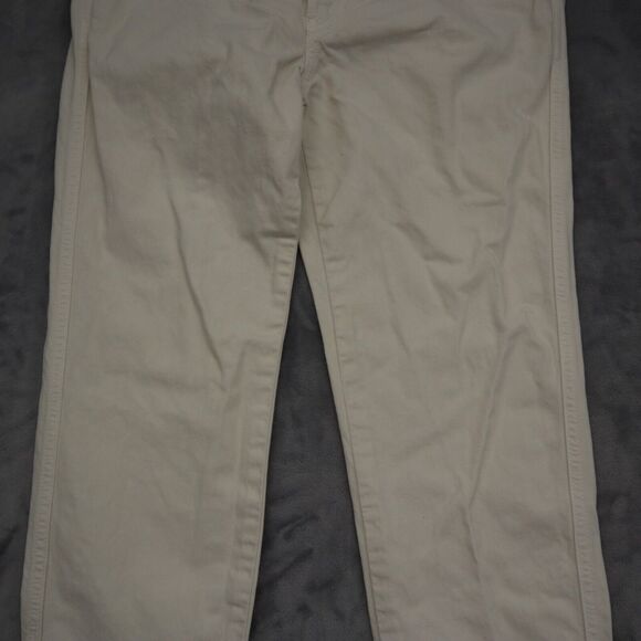 We The Free Pants Womens 28 Ivory Denim Straight Leg Mid Rise Casual Jeans - Picture 11 of 14